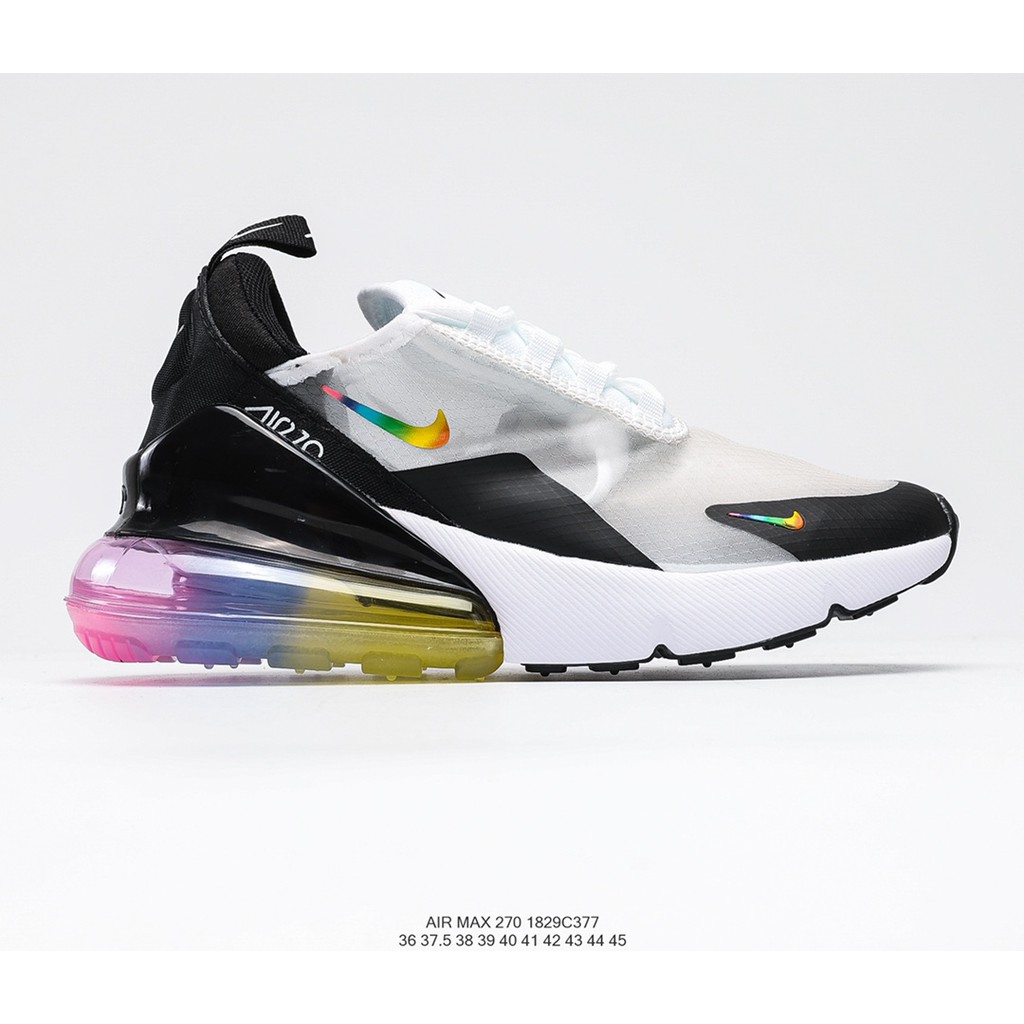 Order 2-3 Tuần + Freeship Giày Outlet Store Sneaker _Nike Air Max 270 Black White transparent MSP: 1829C377 gaubeostore.