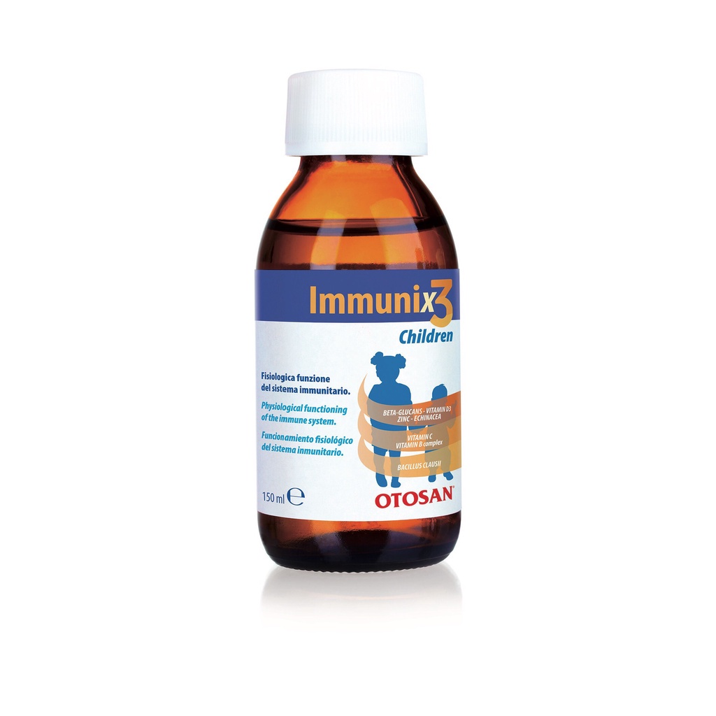 Immunix 3 children Siro tăng cường đề kháng, cân bằng vi sinh đường ruột, bổ sung vitamin cho trẻ