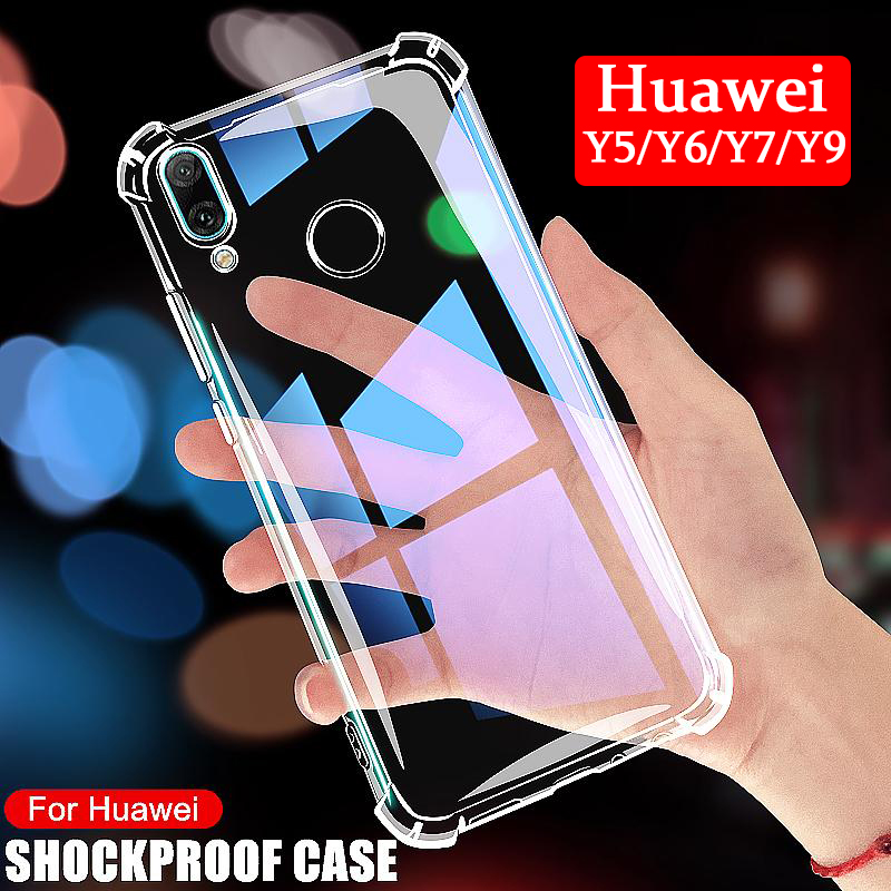 Ốp Điện Thoại Mềm Trong Suốt Chống Sốc Cho Huawei Y5p Y6p Y7p Y7a Y9s Y5 Y6Pro Y9 Y9Prime 2019