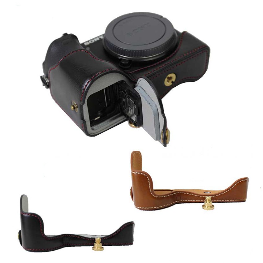 Dành Cho SONY A6000 A6300 A6400 A6500 Có Pin Mở Nửa Thân Bộ Vỏ camera