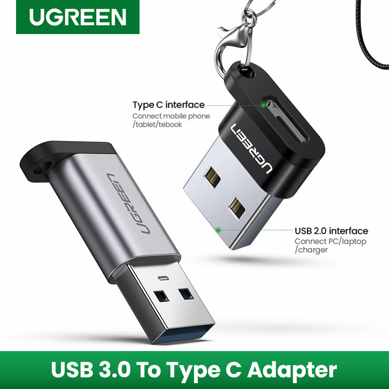 Ugreen USB C Adapter USB 3.0 2.0 Male to USB 3.1 Type C Female Type-C Adapter USB Adapter