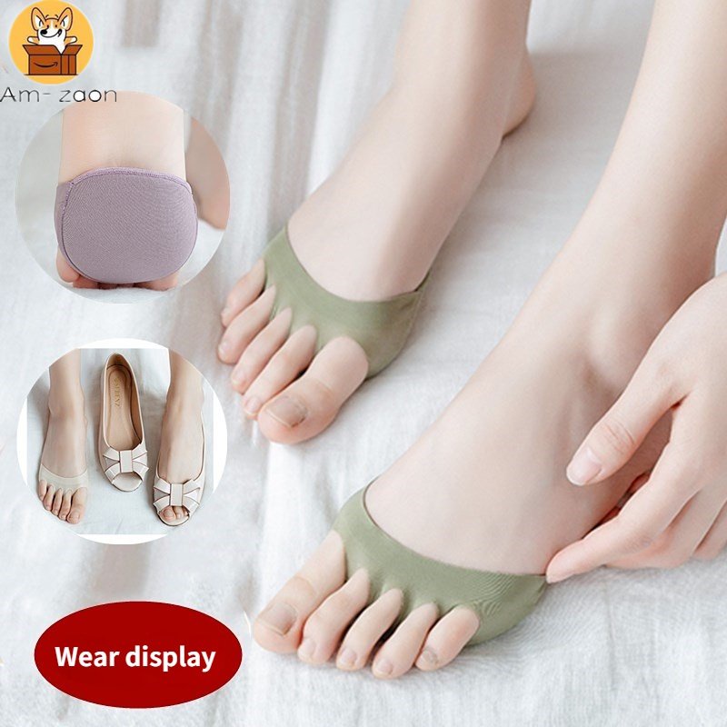 1 Cặp Đệm Lót Giày Cao Gót Nửa Bàn Chân Mềm Mại Co Giãn Chống Trượt Giảm Đau Dành Cho Nữ