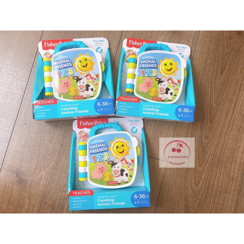 Sách nhạc couting animal Fisher Price chính hãng