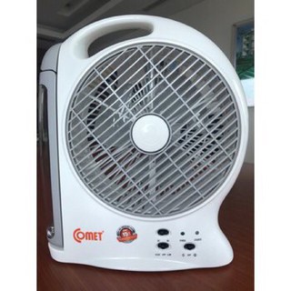 Quạt sạc tích điện Comet CRF0508 Có Đèn Led Siêu Sáng