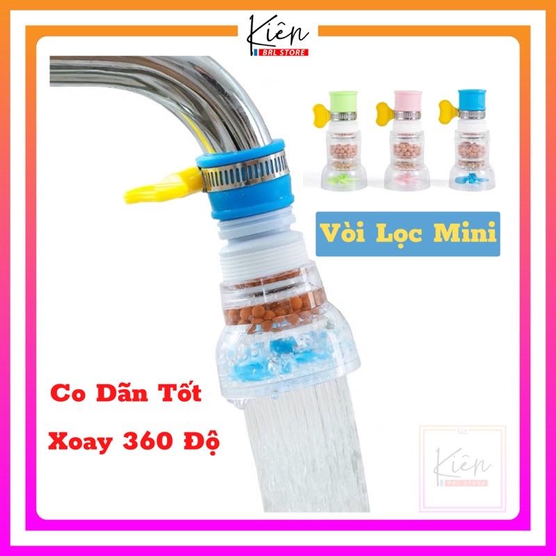 Đầu Vòi Lọc Nước Mini ,Vòi Lọc Nước Tiện Dụng,Co Dãn ,Xoay Vặn 360 Độ Linh Hoạt