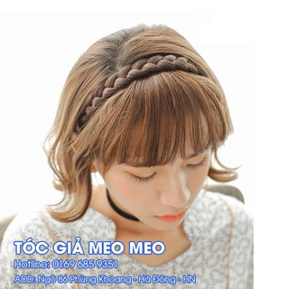 TÓC MÁI GIẢ KÈM BĂNG ĐÔ DÂY BẤM