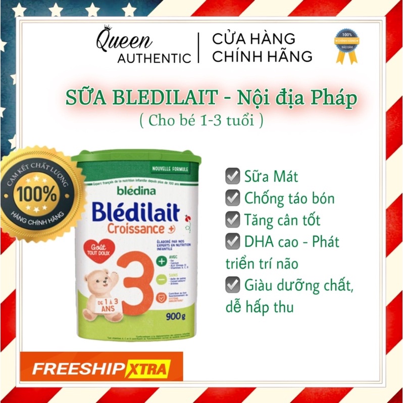 SỮA BLEDINA BLEDILAIT Pháp 900g (Date 2023)