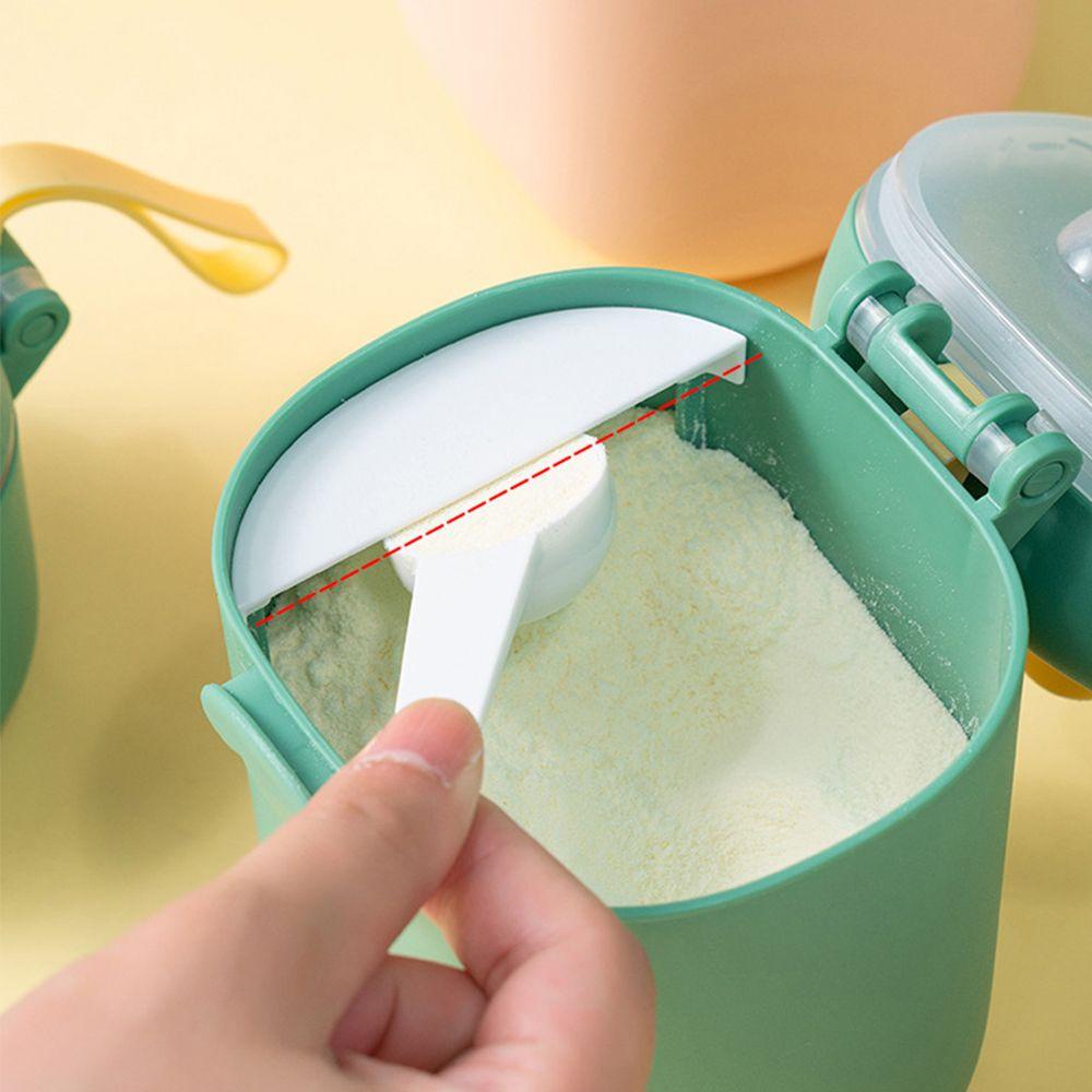 Hộp Đựng Sữa Bột / Thức Ăn Trưa Hình Khủng Long Hoạt Hình Kèm Muỗng Tiện Dụng Cho Bé