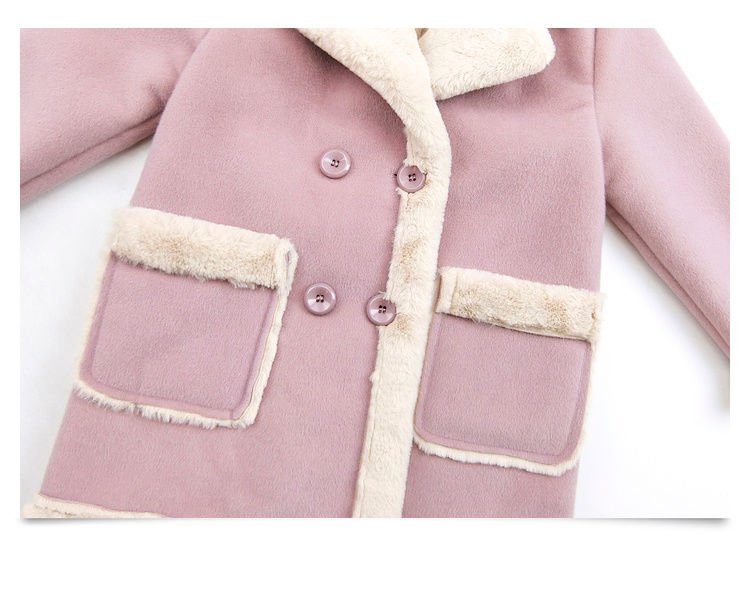 Girls Winter Coat Children Fur Coat Of Girls Mink Velvet Jacket Coat