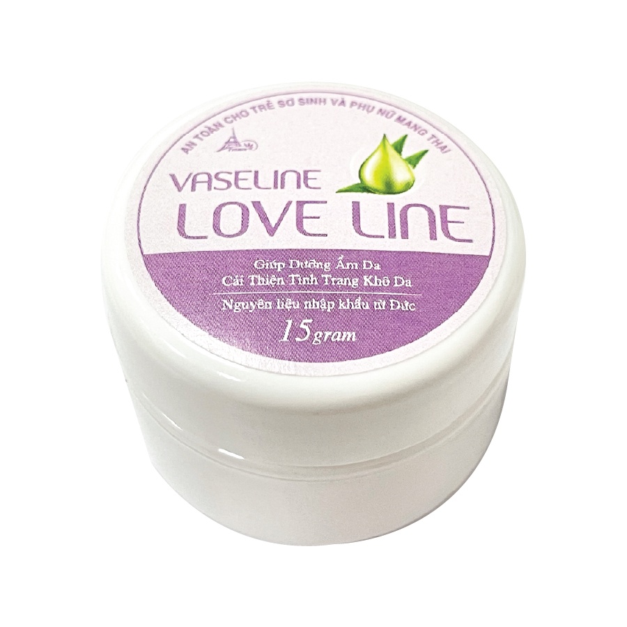 Sáp Dưỡng Môi, Làm Mềm Da Vaseline Love Line Thiên Nhiên (Hũ 15gr)- Đạt chuẩn GMP