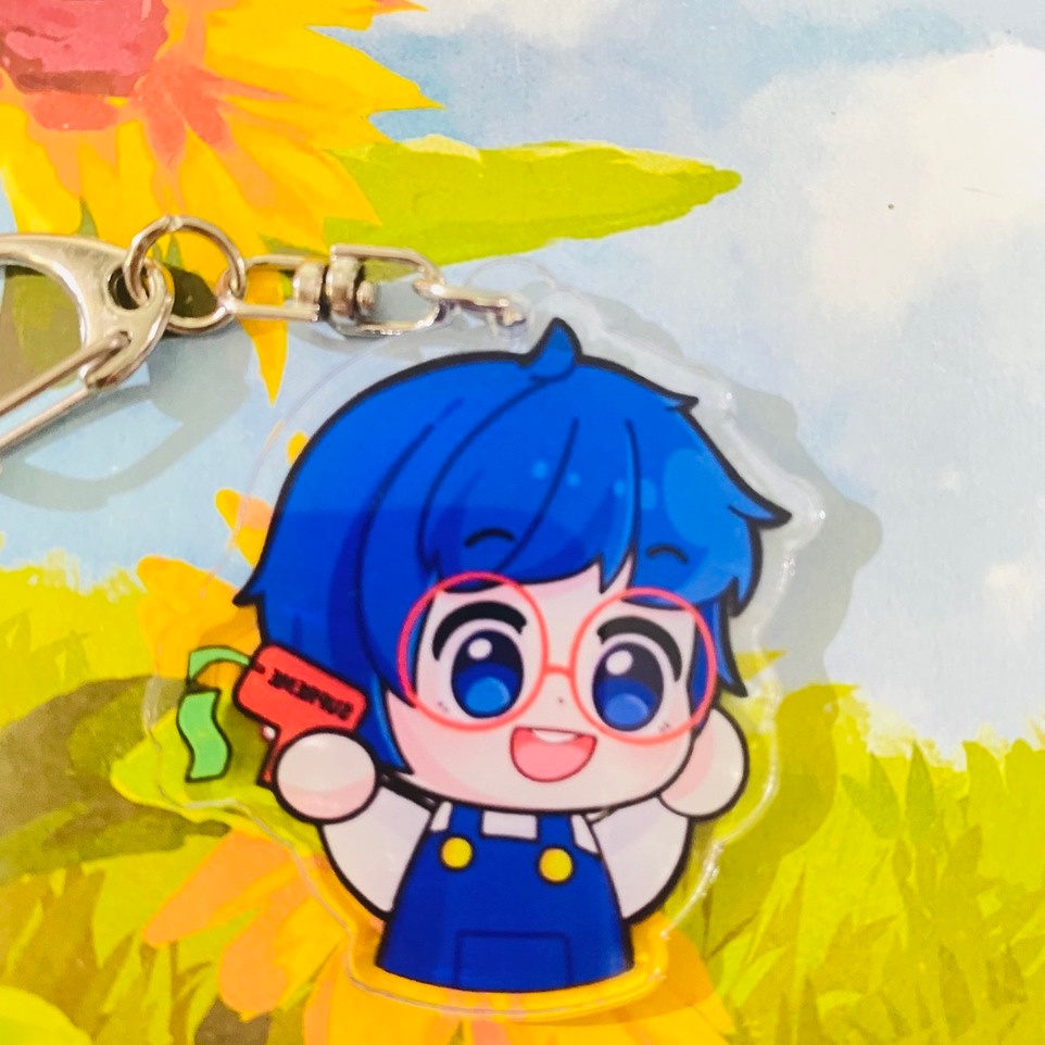 Móc khóa HERO TEAM Simmy Phong cận Siro Mr Vịt Sammy Đào Timmy Kairon Kamui anime chibi mica trong acrylic