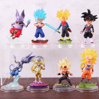 Bộ 4 mô hình nhân vật Dragon Ball Son Goku/ Black Goku/ Beerus/ Trunks/ Champa Frieza / Vegetto