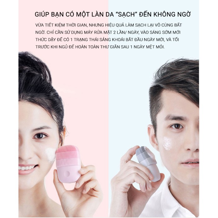 Máy rửa mặt Xiaomi Youpin Inface MS2000 Pro Gen 2 Cao Cấp Rung Sóng Siêu Âm - Rửa Sạch Sâu Da Mặt - Hàng Chính Hãng