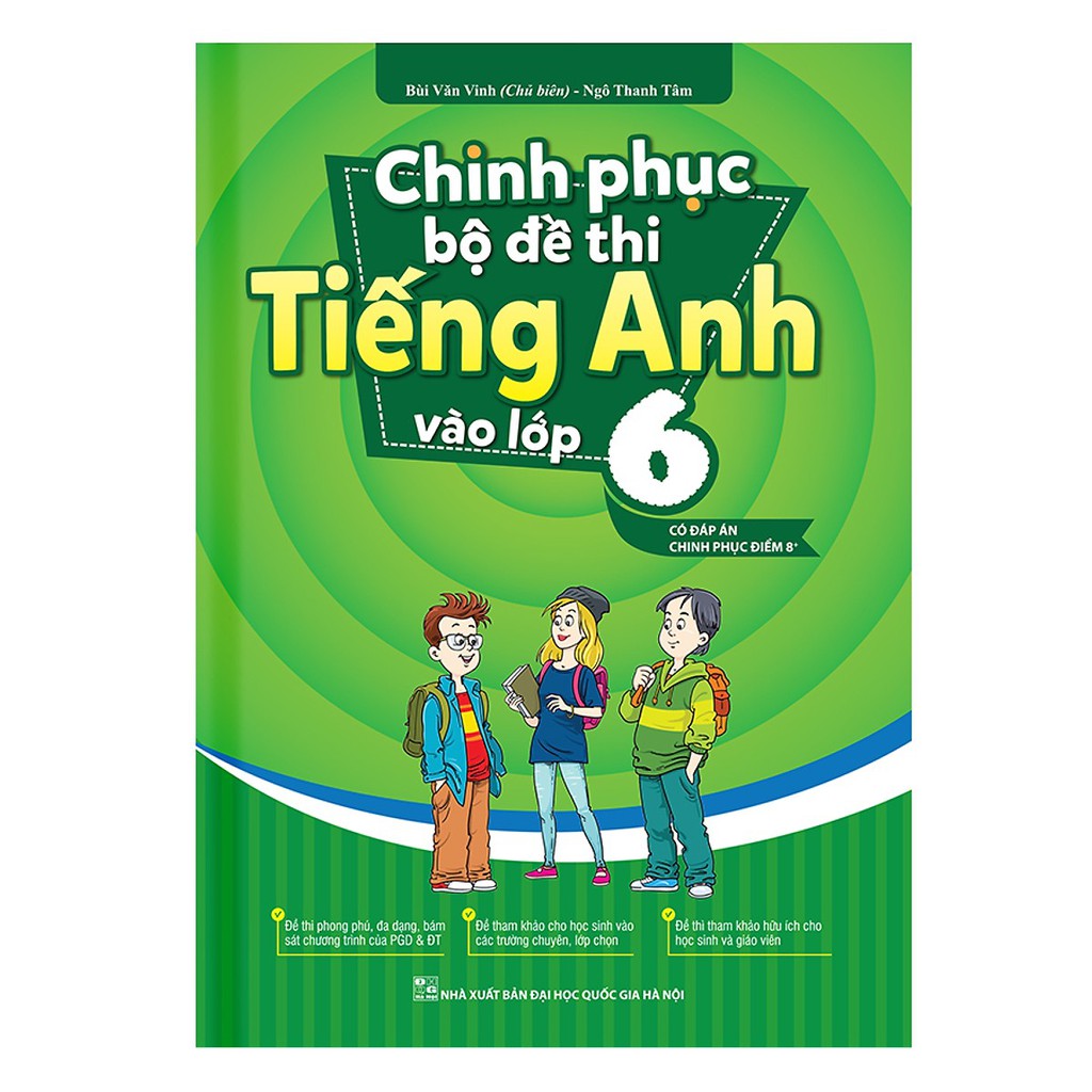 Sách - Combo Luyện chuyên sâu bộ đề thi tiếng anh vào lớp 6+ Chinh phục bộ đề thi Tiếng Anh vào lớp 6