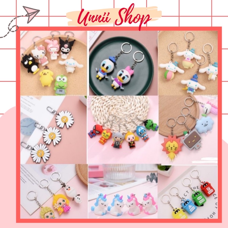 Móc Khóa Cute Khách Chọn Mẫu