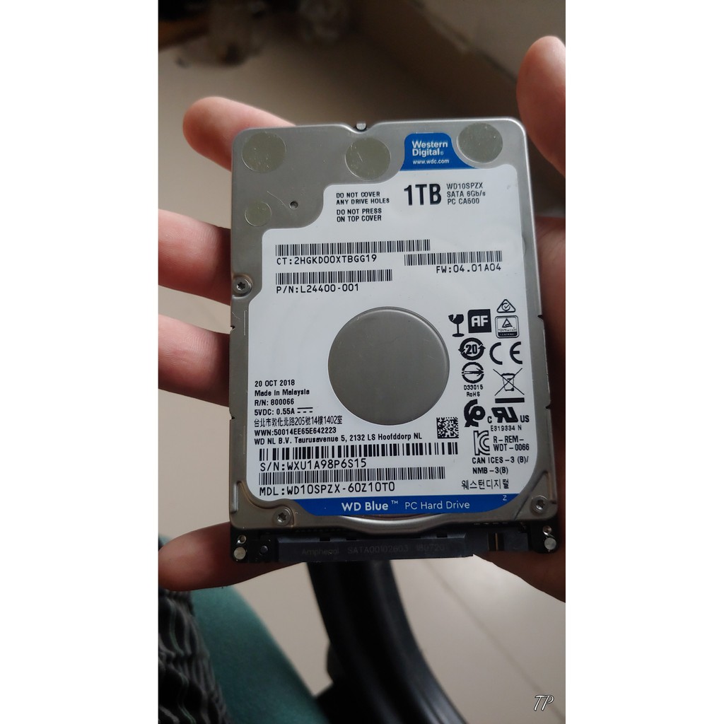 ổ cứng hdd Western Digital laptop 2.5 1TB tháo máy như mới  Western