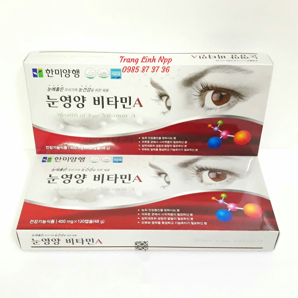 Viên Bổ Mắt Hàn Quốc Health of eye Vitamin A | BigBuy360 - bigbuy360.vn