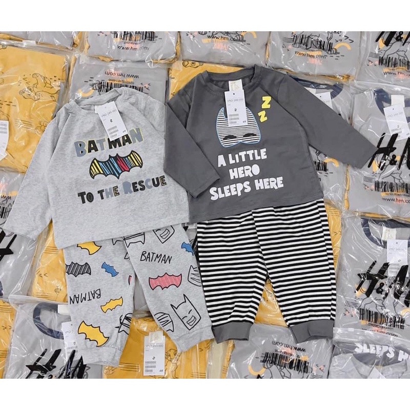 Set cặp bộ Badman dài tay dư xịn bé trai