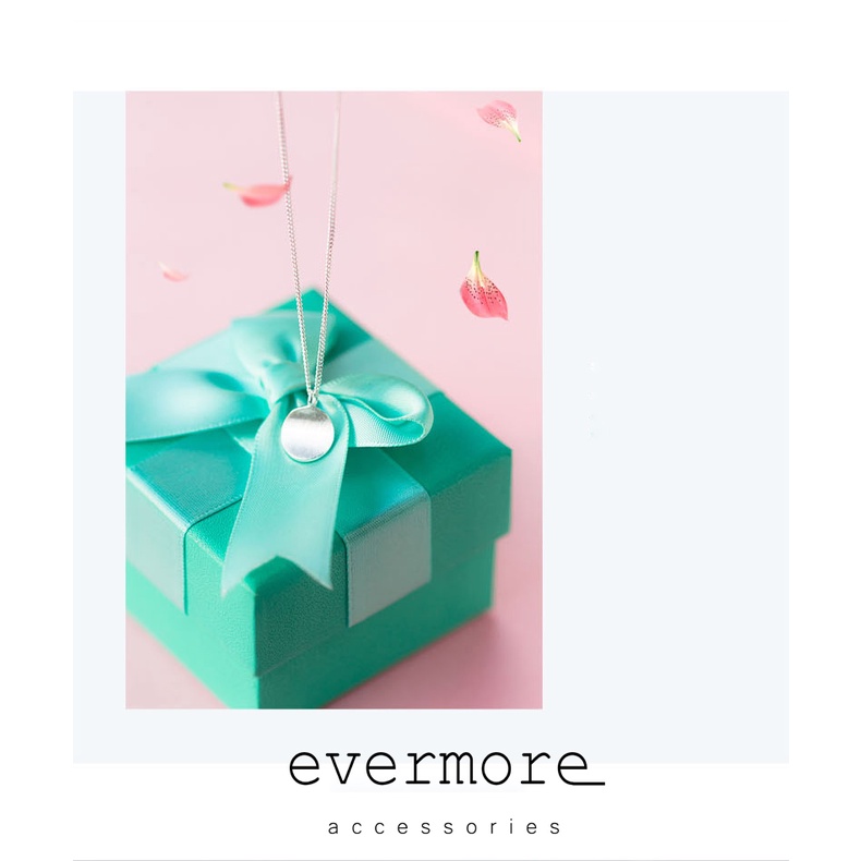 Dây chuyền bạc EVERMORE, vòng cổ 2 mặt trơn bạc ý 925, phong cách minimalism, thanh lịch - D016