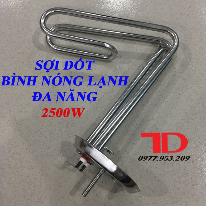 Sợi đốt Bình Nóng Lạnh 2500W, cọc đốt đa năng dùng cho Bình Nóng Lạnh