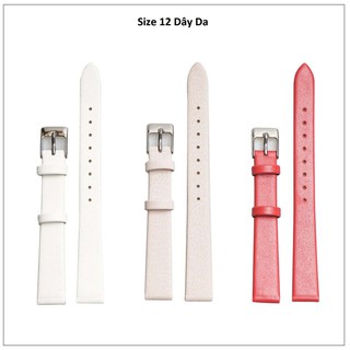 Dây da đồng hồ JULIUS Size 12 (Nhiều màu)