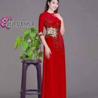 Vải áo dài in 3D cả bộ