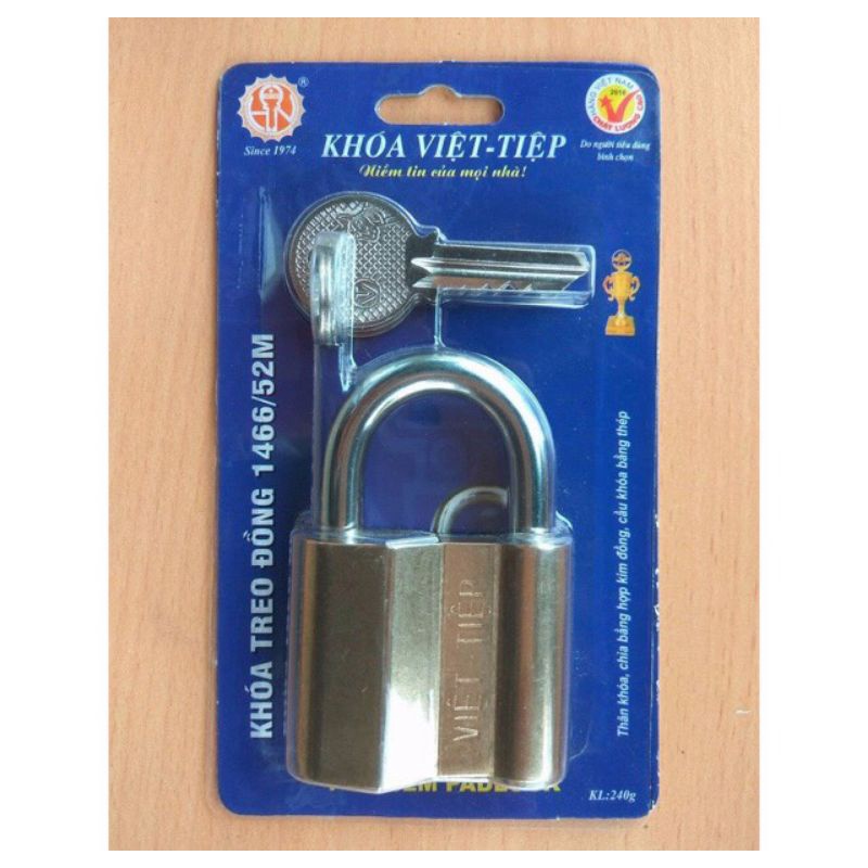 Combo 3 ổ khóa việt tiệp dùng chung 1 chìa ( loại 5 phân , khóa giữ chìa , gồm 3 chìa sơ cua )