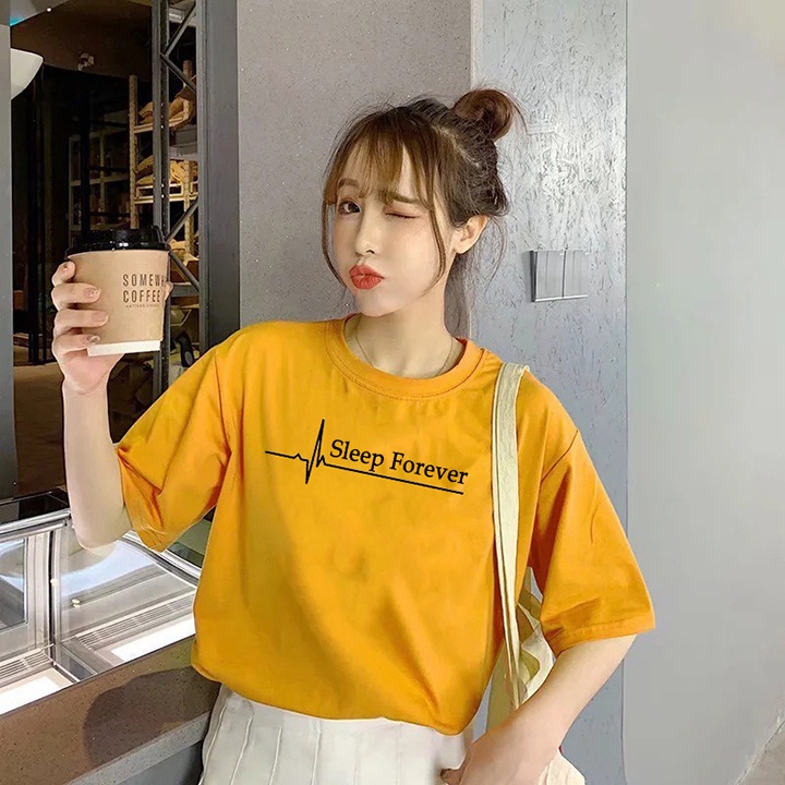 Áo thun in chữ SLEEP FOREVER thời trang TaLaMia mã S118