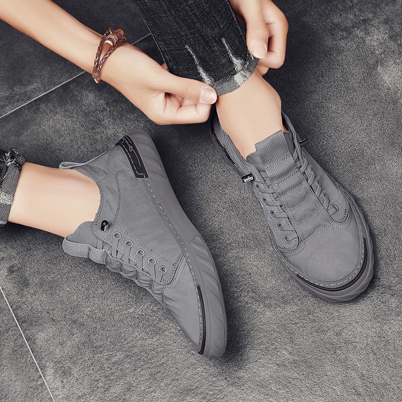 Giày thể thao nam vải canvas mỏng thoáng khí chống trượt thoải mái thời trang mùa hè