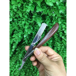 Dao cạo râu cán gỗ