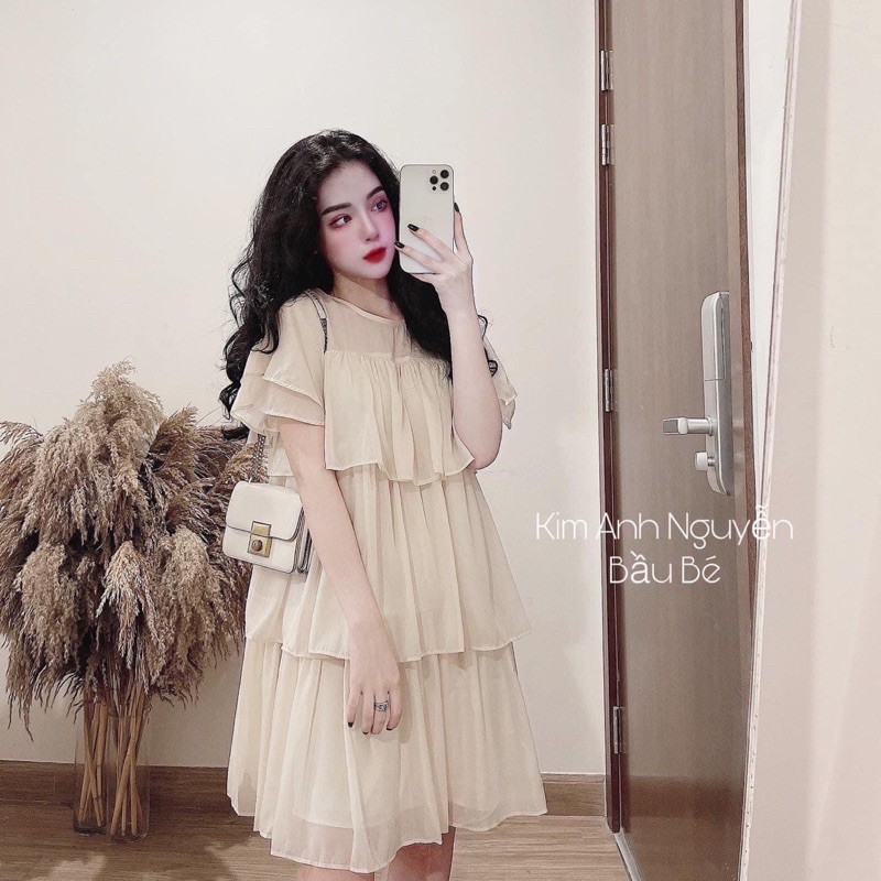 [263] [ Siêu Hot] Váy Babydoll Tơ Bèo Tầng Siêu Xinh Có Ảnh Thật Kèm Video