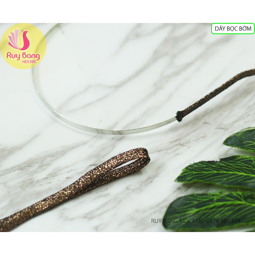 Ruy băng nhũ luồn bờm 6mm