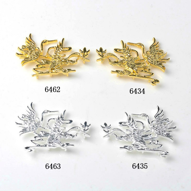 (1 cái)Phiến đúc kim loại Hạc phi nước đại 49*38mm, Nguyên liệu làm trang sức cổ trang, Nguyên liệu DIY