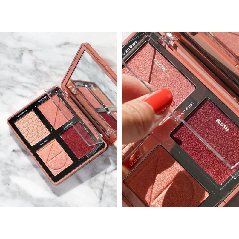 Natasha Denona - Bảng má hồng và highlight Bloom Blush &amp; Glow Palette