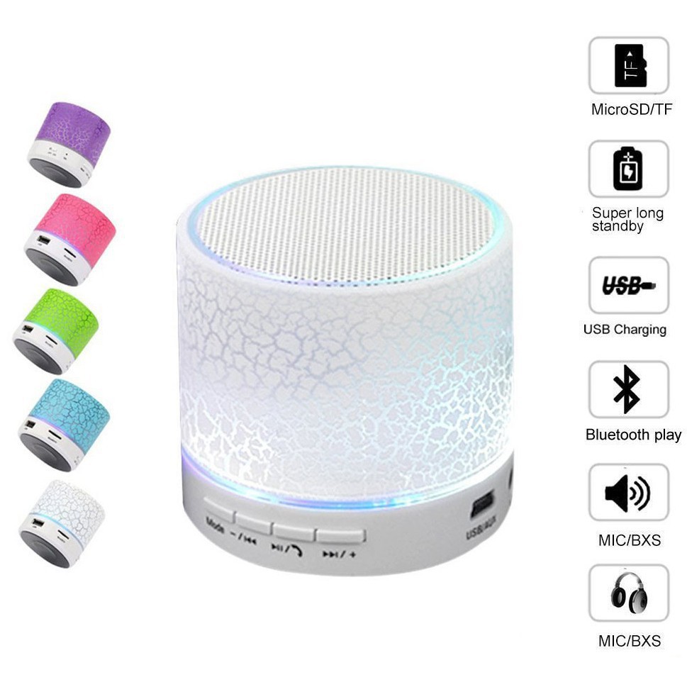 [FREESHIP] Loa Bluetooth không dây mini có đèn LED nhiều màu