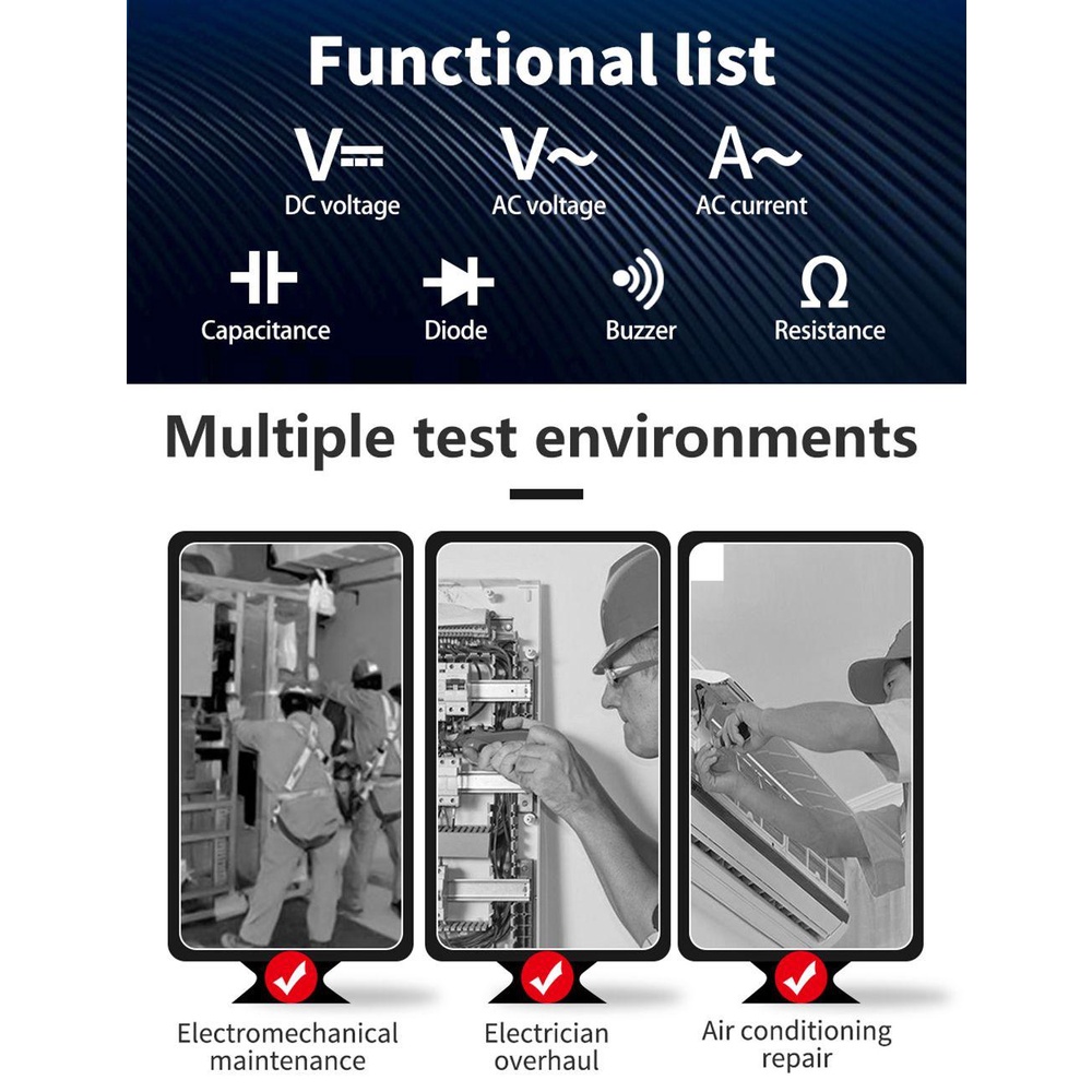 Bộ Kẹp Kiểm Tra Dòng Điện AC / DC ANENG ST202 1999