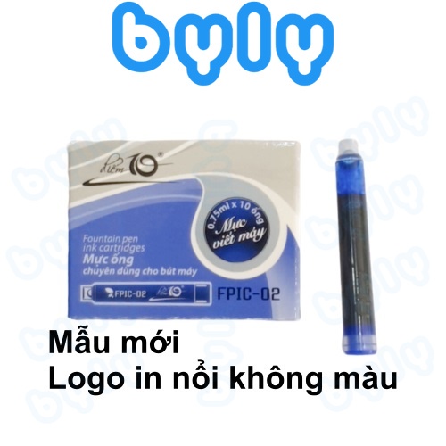 [Ship hoả tốc] COMBO 10 ống mực viết máy 𝑻𝒉𝒊𝒆̂𝒏 𝑳𝒐𝒏𝒈 Điểm 10 FPIC-02 mẫu mới - ByLy Store