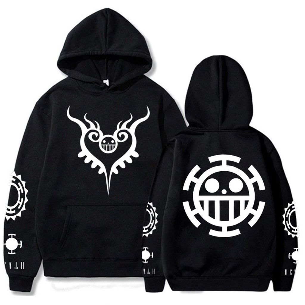 Áo Hoodie In Hình Biểu Tượng Law One Piece Anime Manga độc đẹp cá tính