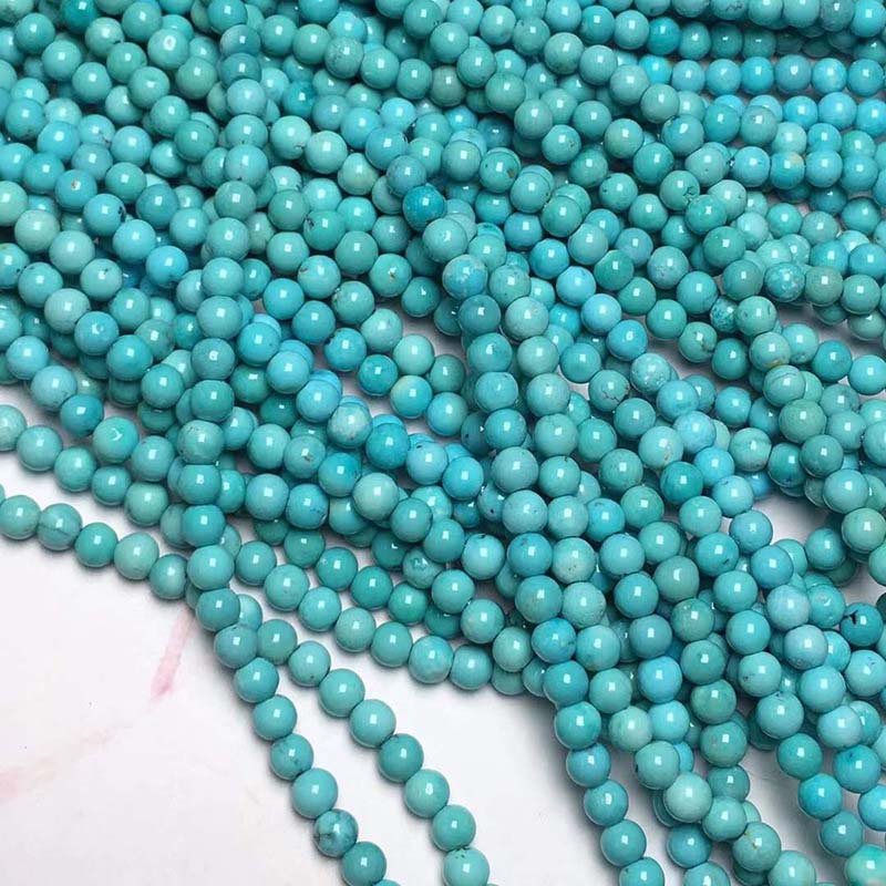 50/100 Hạt đá ngọc lam nhiều màu sắc tùy chọn 4/6mm làm trang sức diy