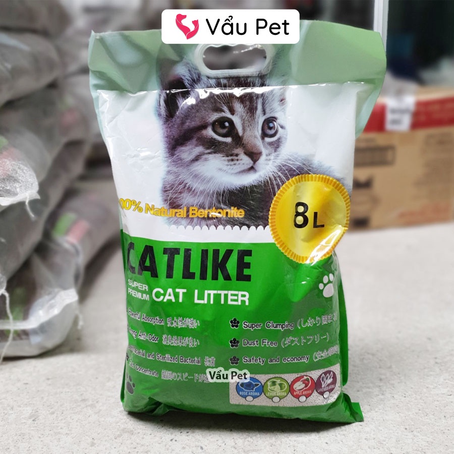 Cát vệ sinh cho mèo Cat Litter - Cát mèo vệ sinh khử mùi diệt khuẩn Catlike 8l