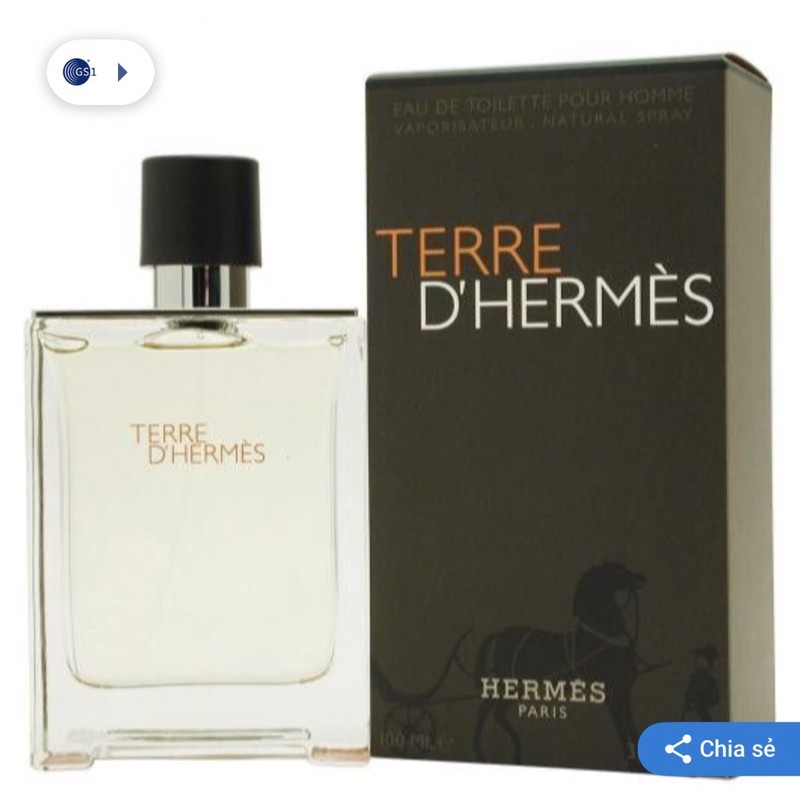 Nước hoa nam Terre D’Herrmes Eau de Toilette 100ml