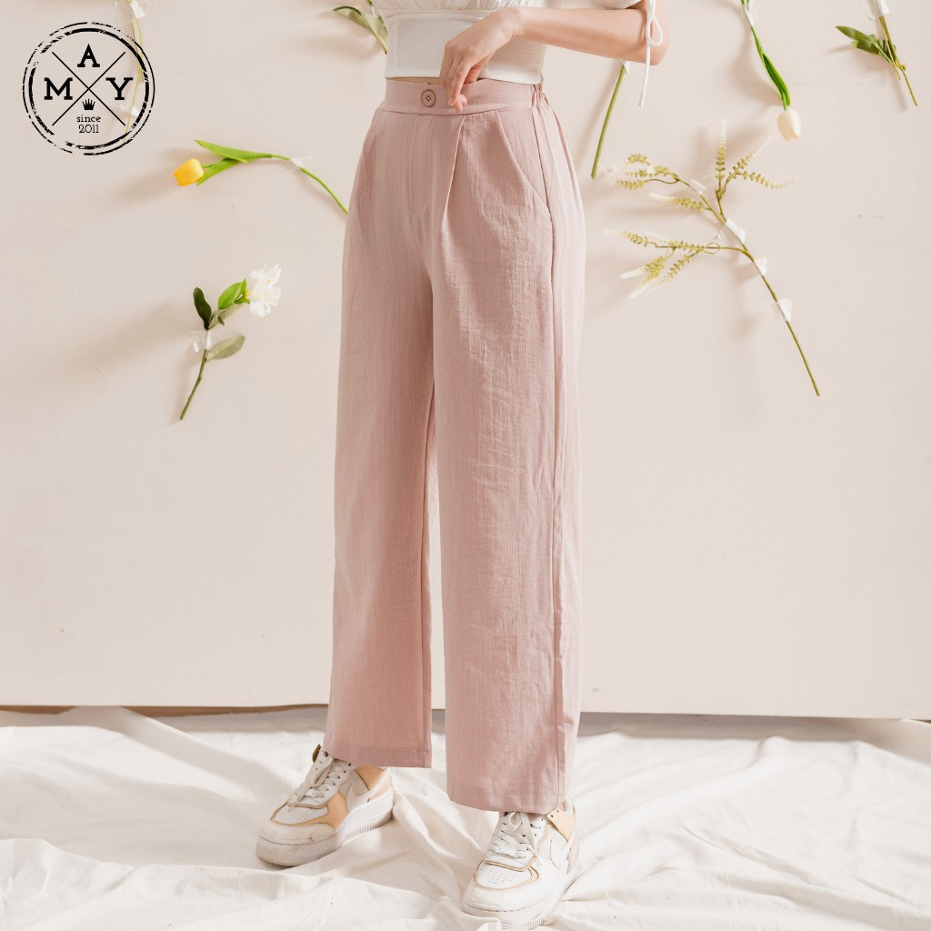 Quần Ống Rộng, Quần Ống Suông Cạp Cao Dáng Dài Cho Nữ Đi Làm, Đi Chơi MAG03-0034 MAY.SINCE2011 | BigBuy360 - bigbuy360.vn