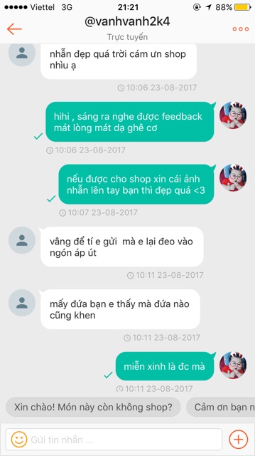 Nhẫn bạc nữ nốt nhạc rất đáng yêu ( có ảnh thật feedback của khách)