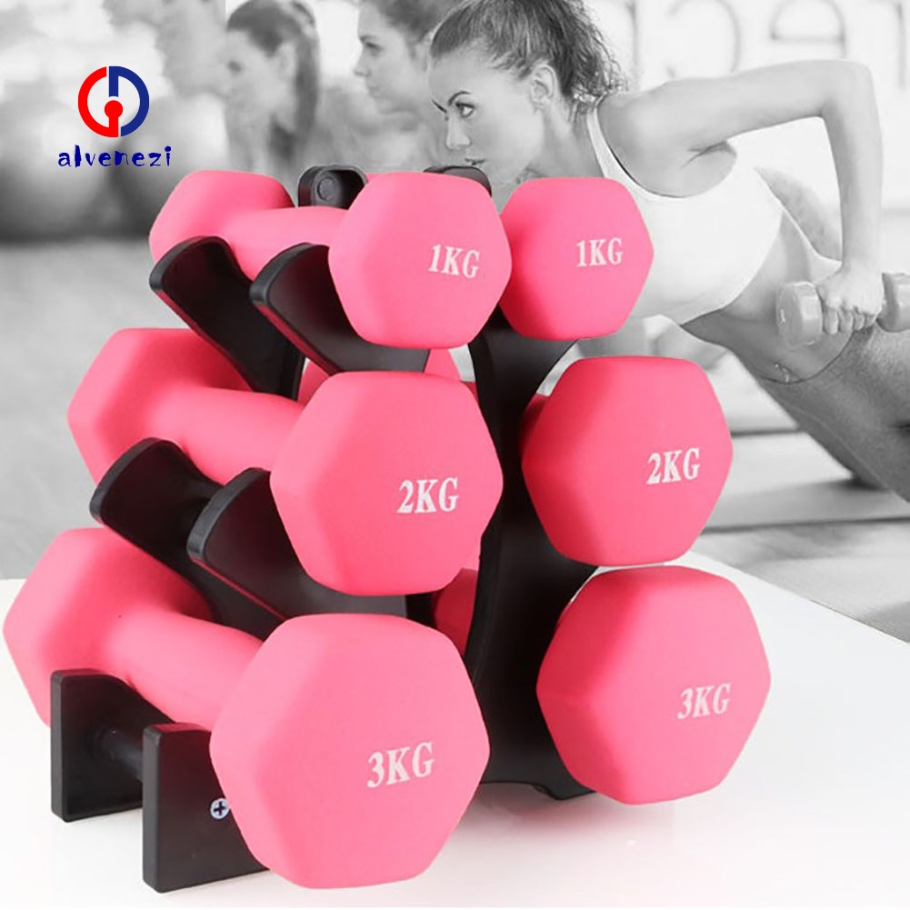 Giá đỡ tạ cầm tay trọng lượng nhẹ để sàn dùng để luyện tập ở nhà