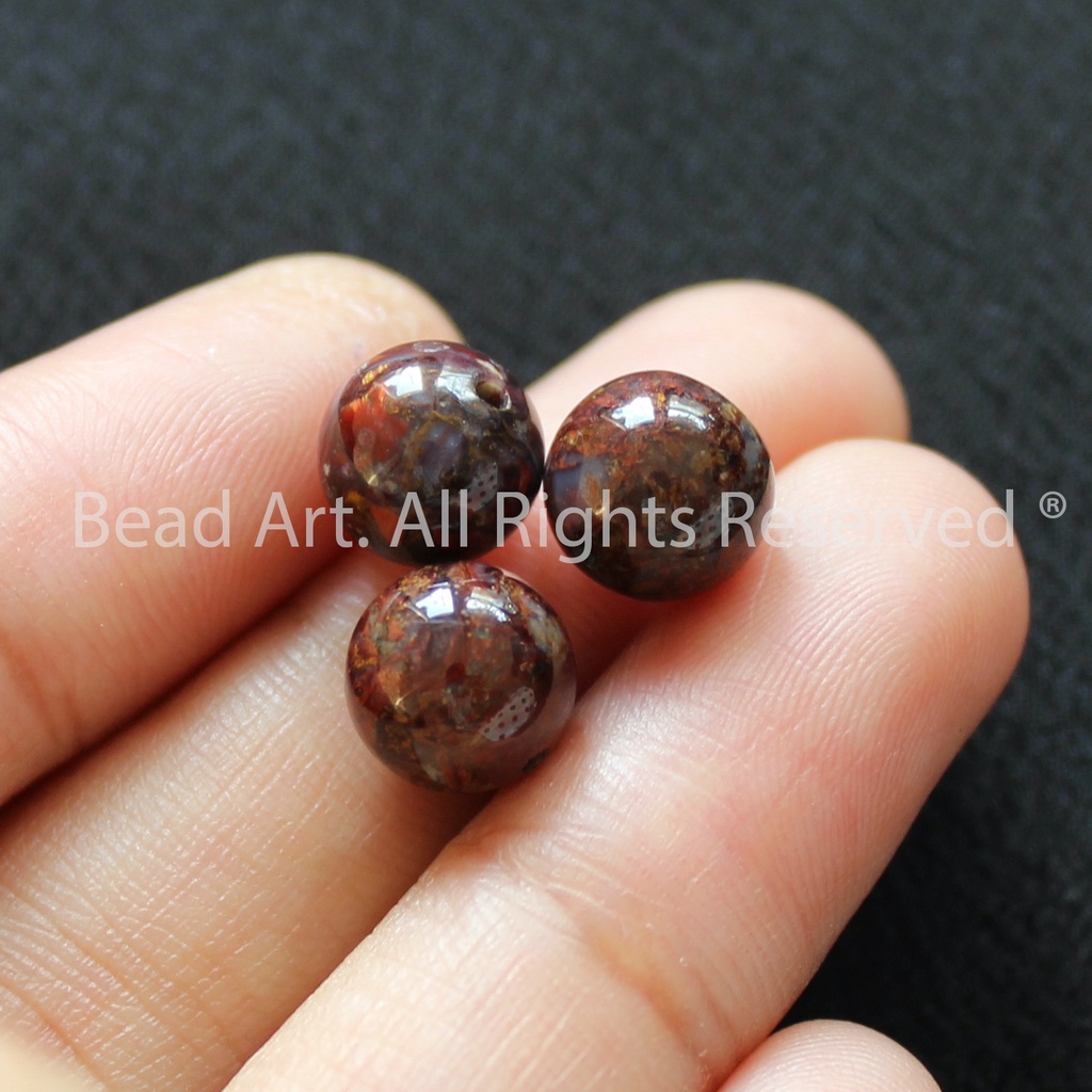 8MM Đá Giông Bão  A Nhiều Đỏ, Đá Phối Vòng Tay Phong Thuỷ, Làm Trang Sức, Chuỗi Hạt S50 - Bead Art