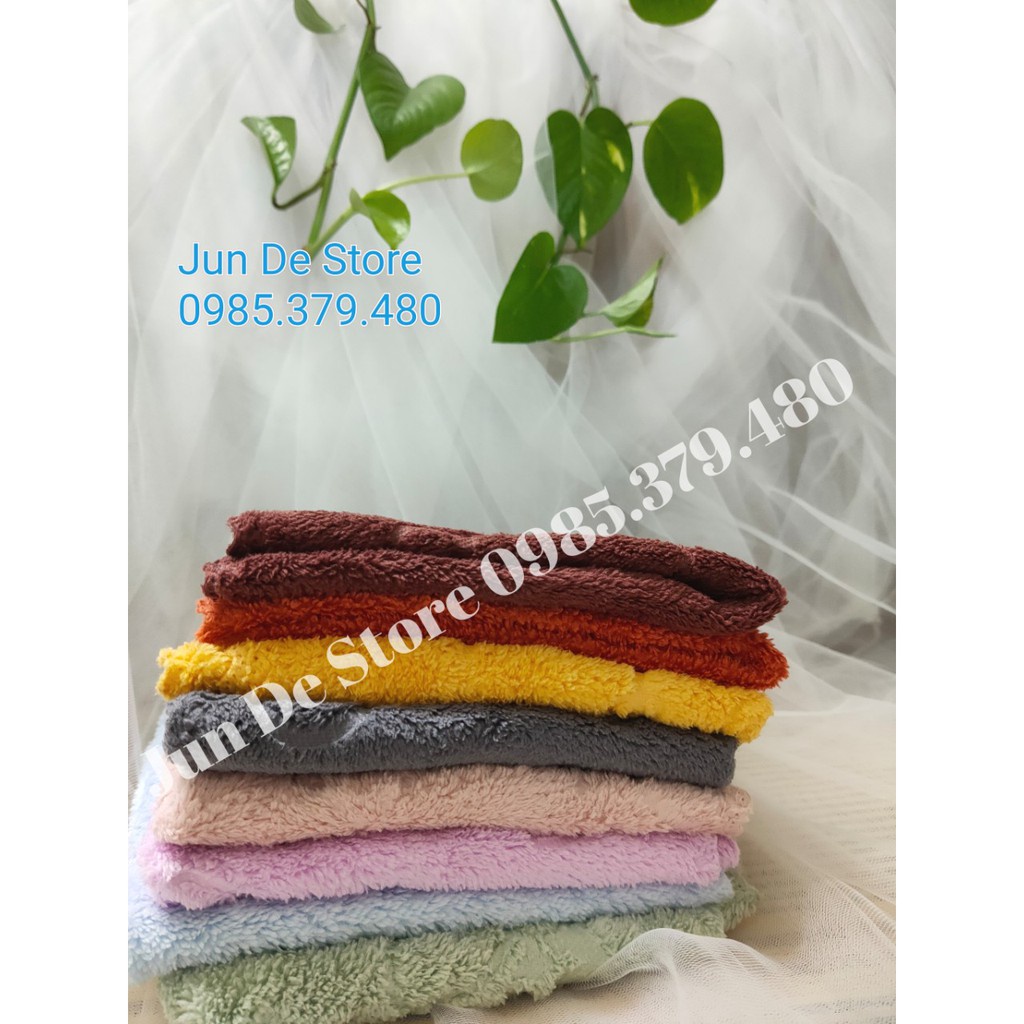 Combo 10 - 50 chiếc khăn lau đa năng 30x30 in hình họa tiết. Lông mượt, đanh.