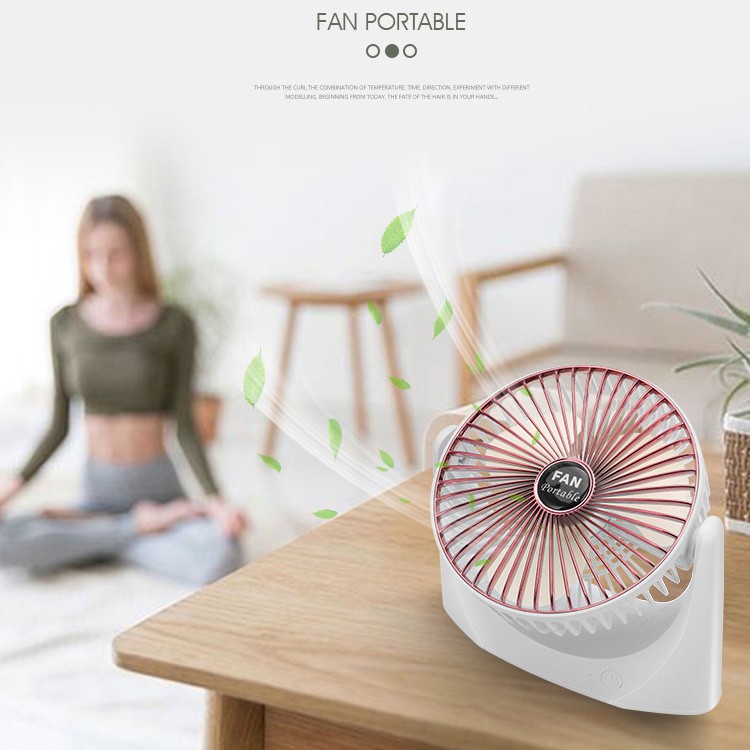 Quạt Tích Điện mini FANPORTABLE Sạc Tích điện - 3 Chế Độ Gió Mạnh Mẽ, Nhỏ gọn Tiện Lợi - Pin chạy 3-5h HUSO | BigBuy360 - bigbuy360.vn