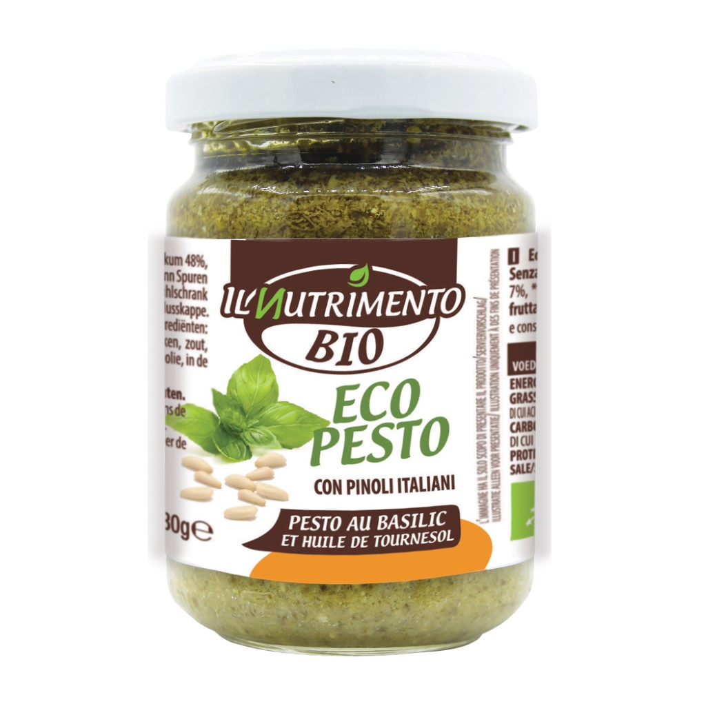 Sốt Pesto Thuần Chay Hữu Cơ 130g IL Nutrimento Pesto Without Cheese