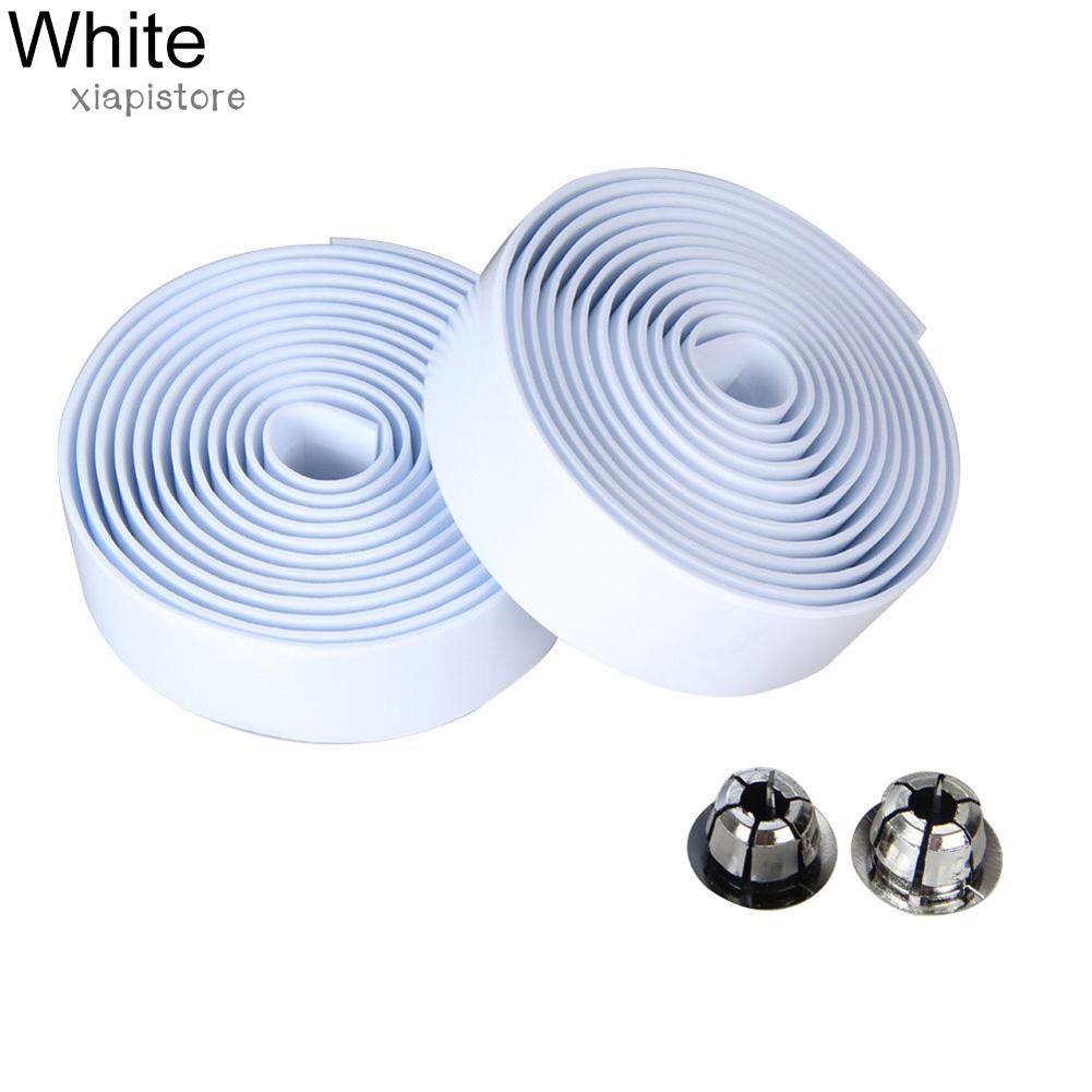 Set 2 Băng Quấn Tay Lái Xe Đạp Bằng Cao Su Kèm 2 Nút Bọc Tay Cầm