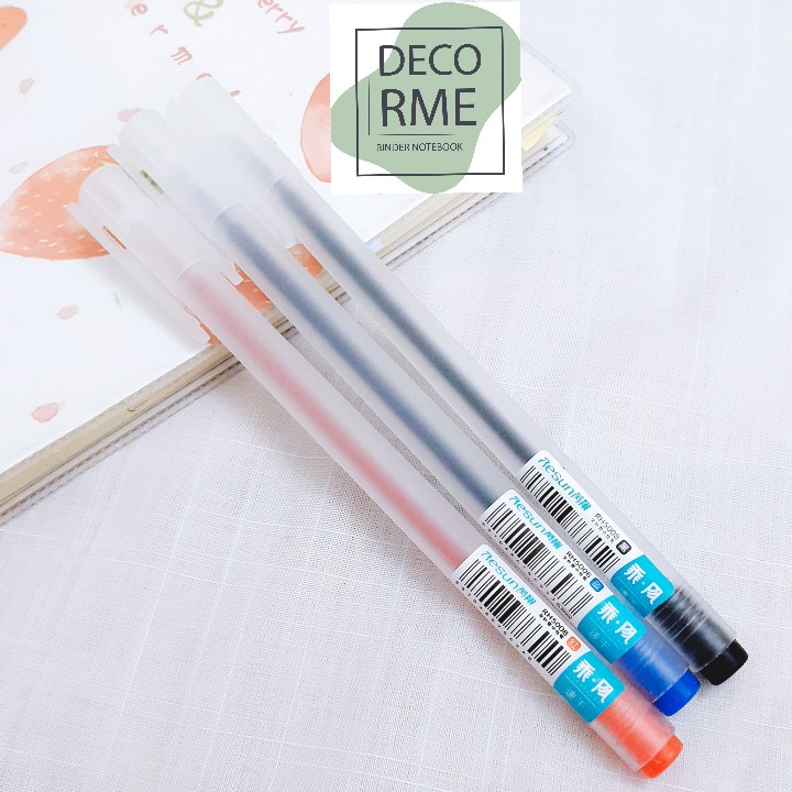 Ngòi bút gel DecorMe ruột bút gel 0.5mm 13cm lắp vừa bút gel nắp cài